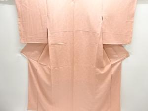 未使用品　南天模様織出し一ツ紋色無地着物